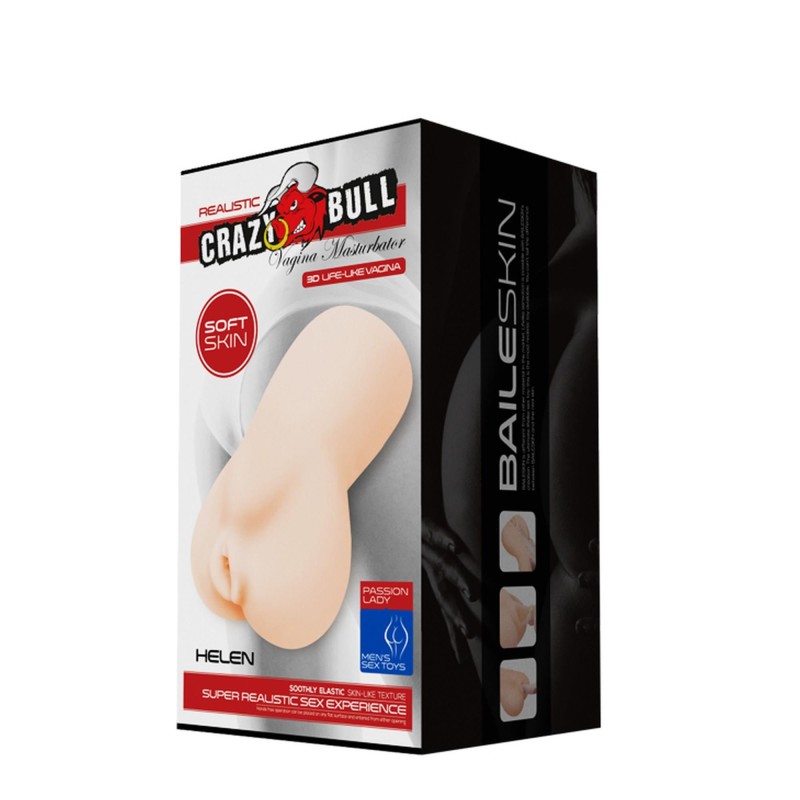 CRAZY BULL- HELEN, REALISTIC VAGINA, Vibration